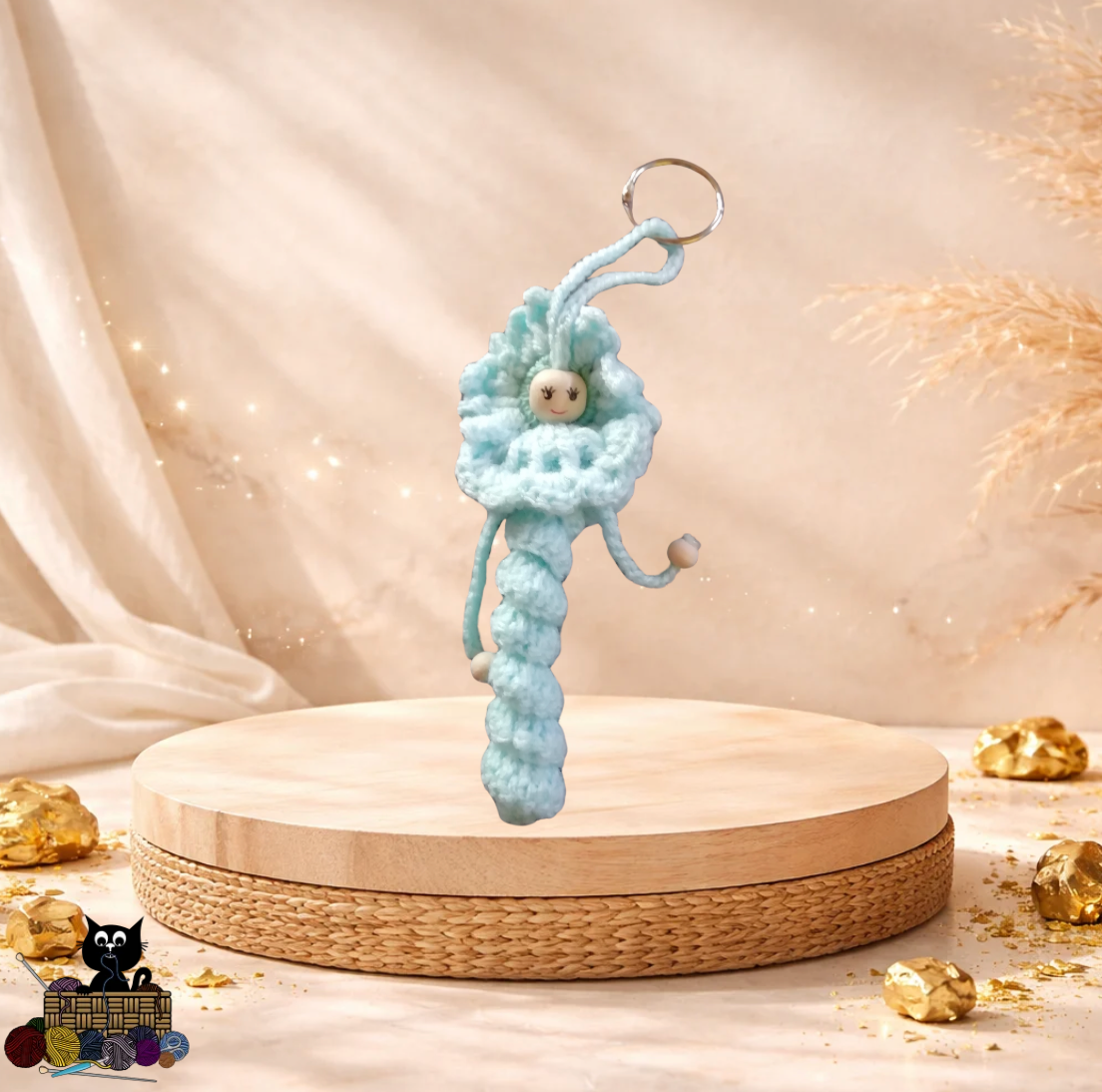 Soft Knit LunaLoop Keychain